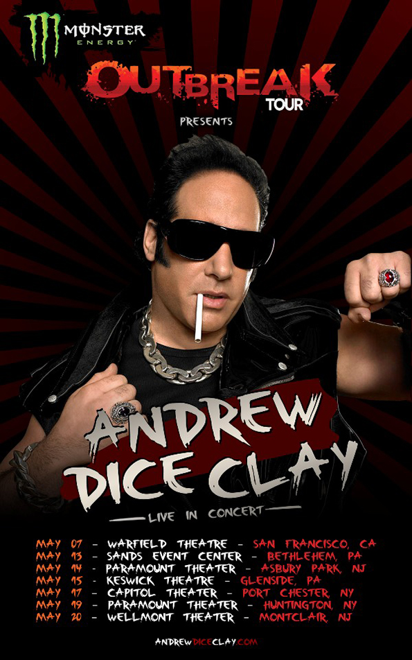 Andrew Dice Clay To Headline Monster Energy Outbreak Comedy Tour Icon