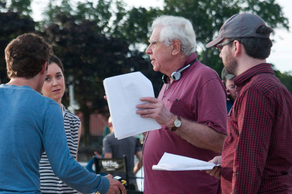 Director Alan Hruska on the set of 'The Man On Her Mind.'