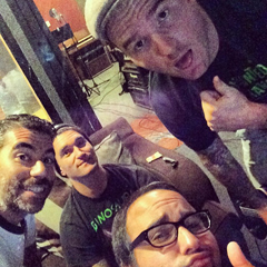 New Found Glory in the studio