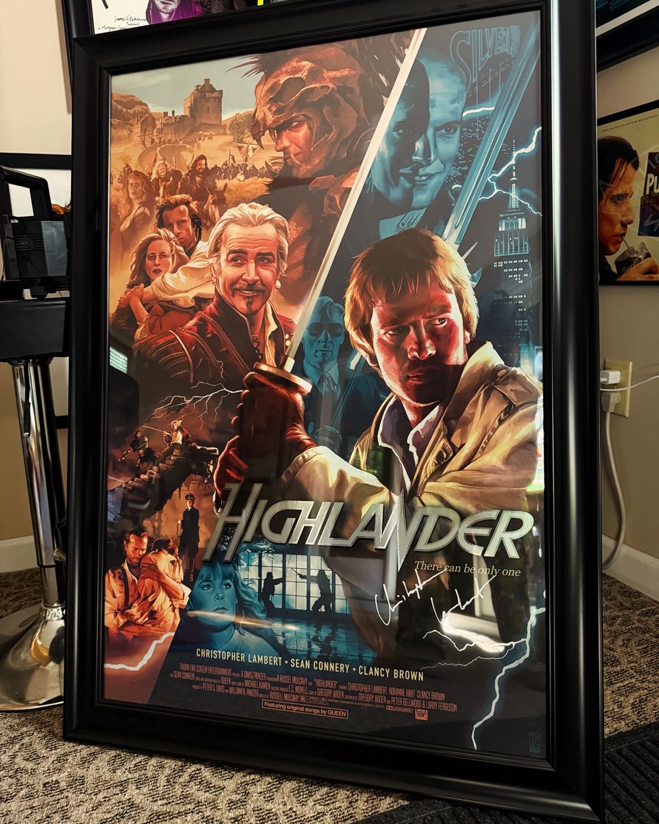 This past weekend, I had the incredible chance to meet Christopher Lambert, who was kind enough to sign my screenprint by one of my favorite artists. Absolute dream come true! ⚔️🔥

Huge shoutout to @aurelio.lorenzo for absolutely crushing this piece, the detail, the vibe, everything about it just hits. Couldn’t have picked a better print to get signed.

There can be only one! ⚡

#ChristopherLambert #Highlander #ThereCanBeOnlyOne #ConnorMacLeod #80sMovies CultClassic MovieMemorabilia Screenprint AutographCollection PopCulture Nostalgia FantasyFilm MovieCollector ArtCollector Illustration ArtistSpotlight IconVsIcon
