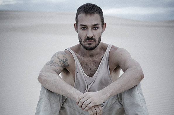 Daniel Johns from the set of his video for 'Aerial Love'