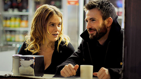 Alice Eve and Chris Evans 