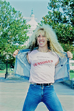Dee Snider in 1985 on Capitol Hill.