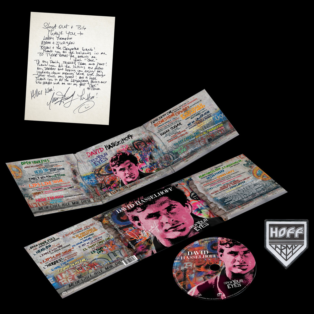 David Hasselhoff - Open Your Eyes album packaging