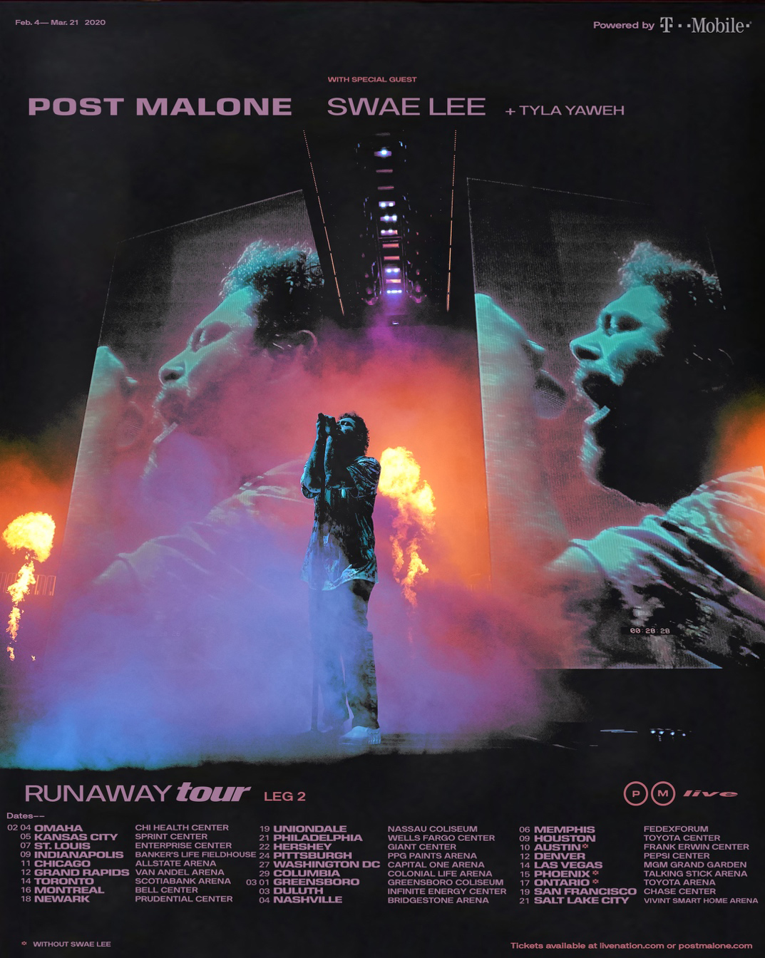 Post Malone Runaway Tour 2020