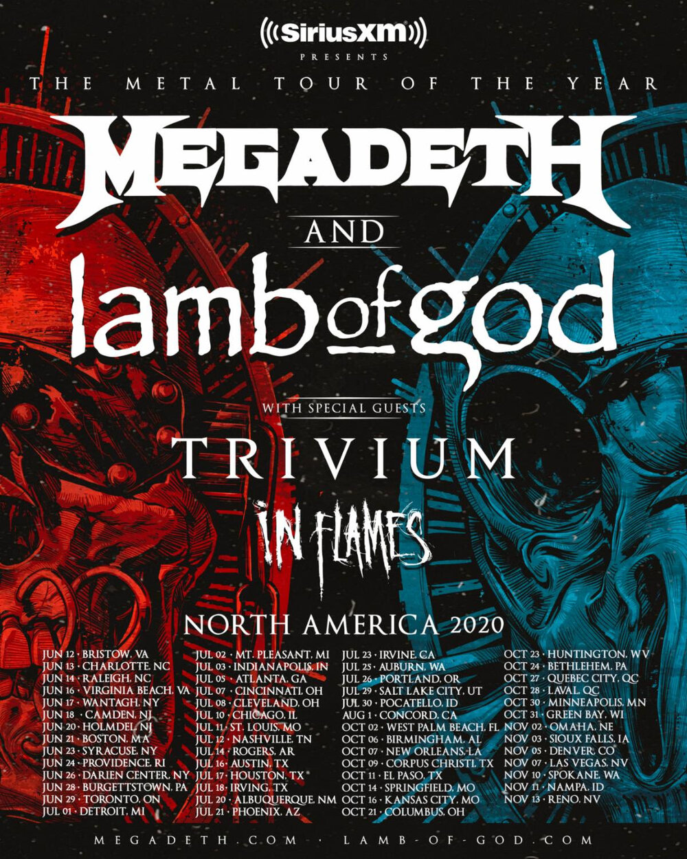 Megadeth and Lamb of God