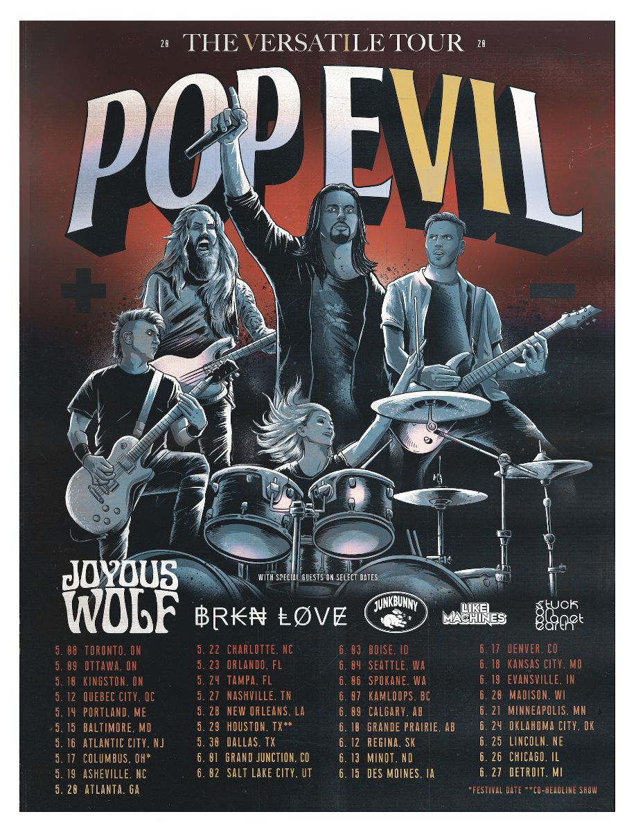 POP EVIL - The Versatile Tour 