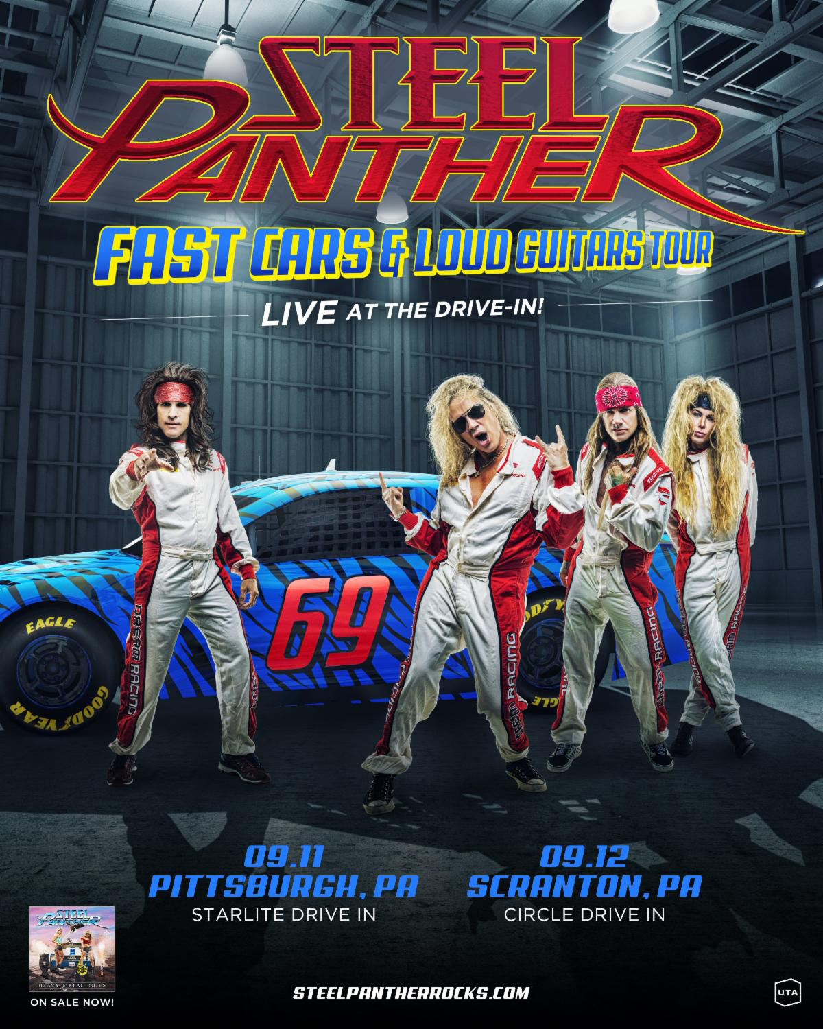 Steel Panther - Fast Cars and Loud Guitars Tour