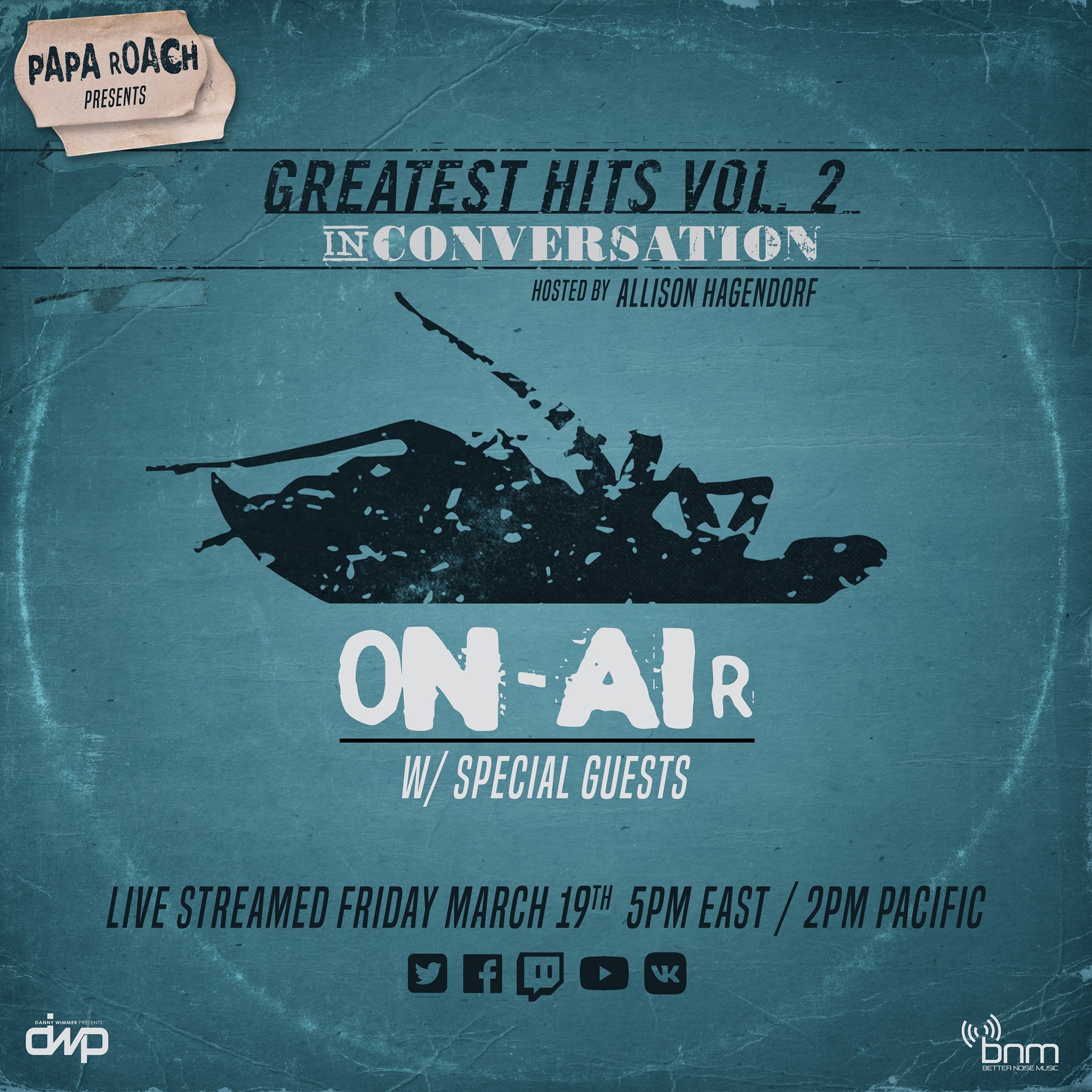 PAPA ROACH ANNOUNCE “GREATEST HITS VOL. 2: IN CONVERSATION” LIVESTREAM EVENT