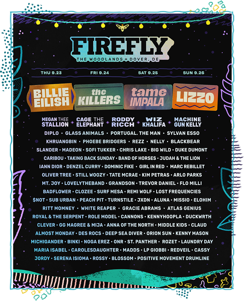Firefly Announces 2021 Festival Lineup