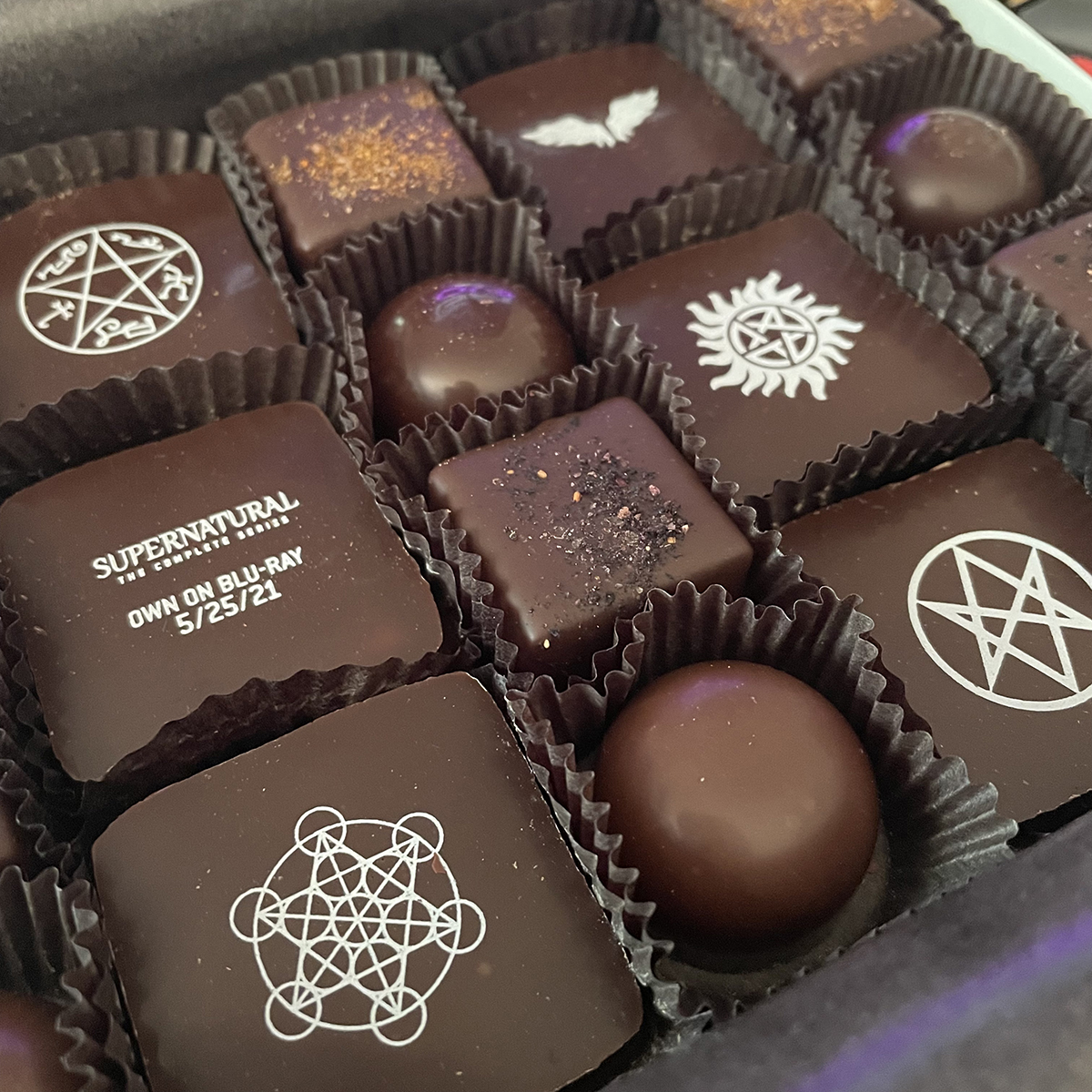 'Supernatural' Themed Chocolates - Handcrafted by Valerie Confections