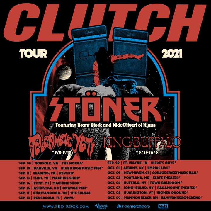 Clutch Extends 30 Years Of Rock N Roll Tour