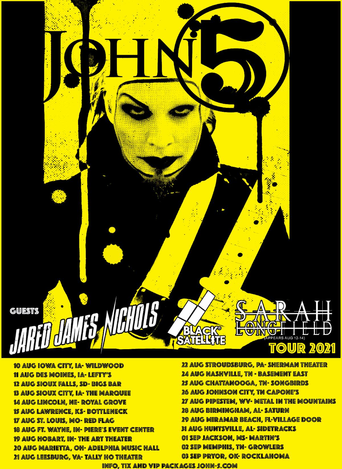 John 5 2021 Tour Dates