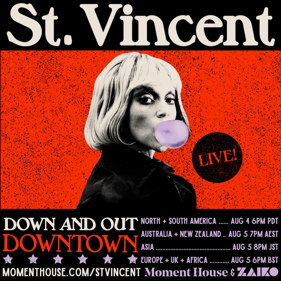 St. Vincent Announces Down And Out Downtown