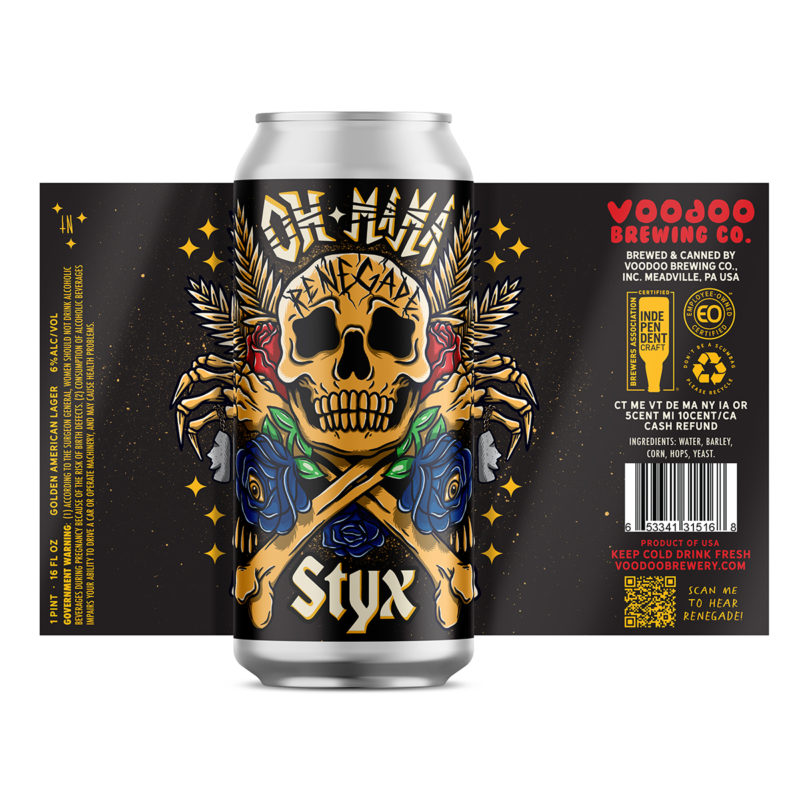 Styx - Oh Mama Beer via Voodoo Brewing Co.