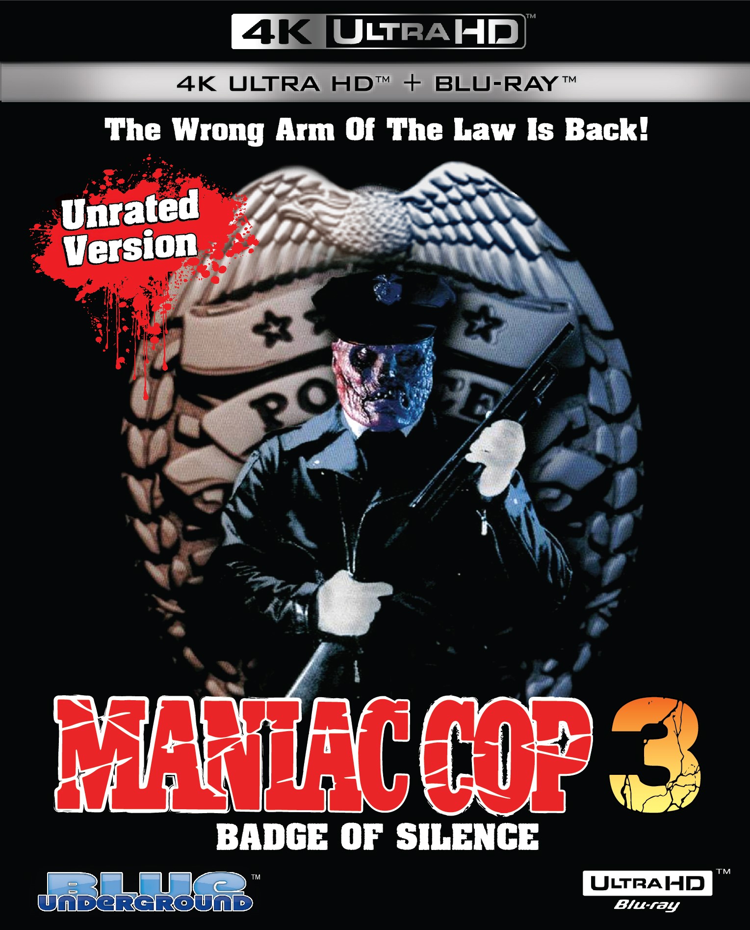 Maniac Cop 3 4K UHD from Blue Underground