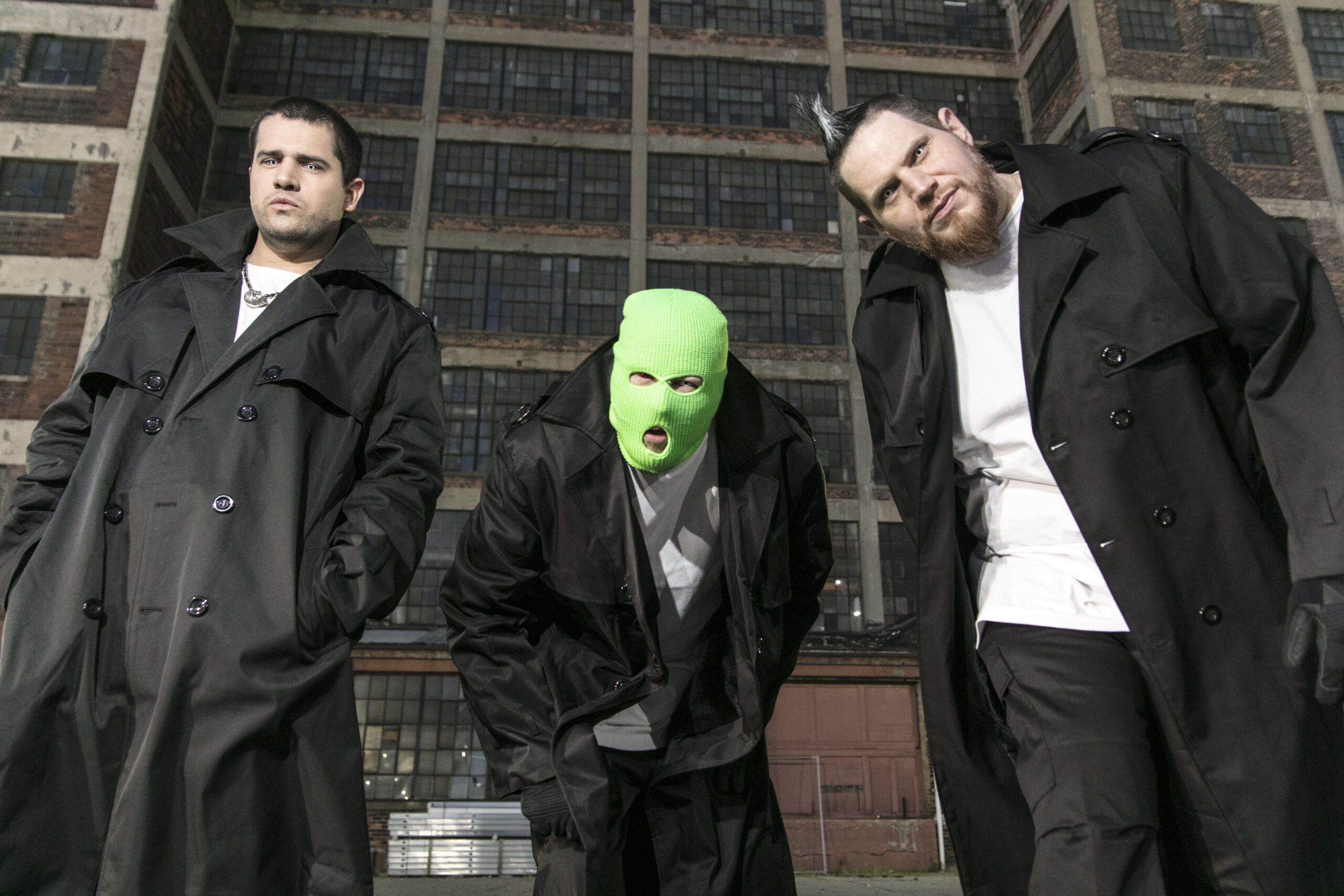 Twiztid behind-the-scenes during the making of the "Envy" video with Spencer Charnas.