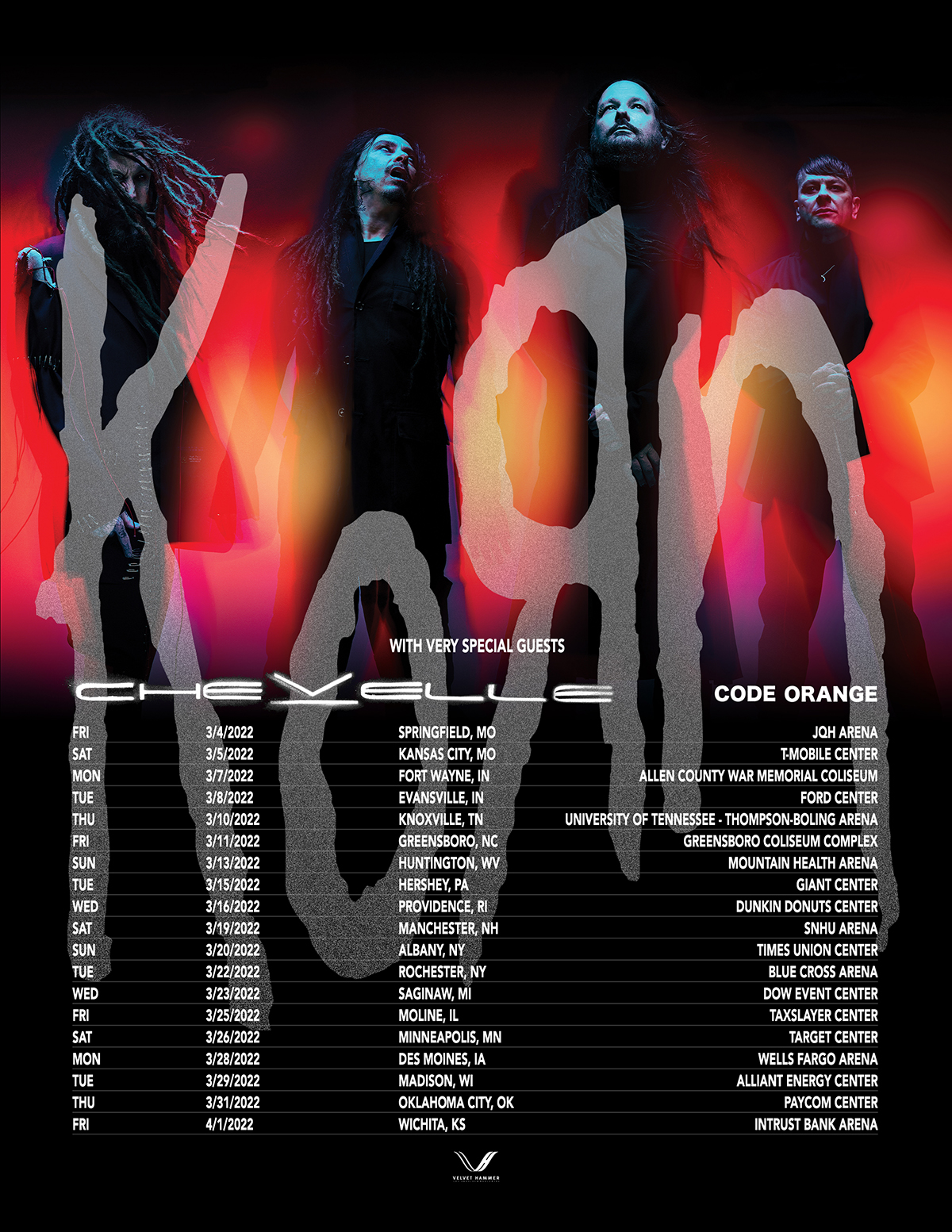 Korn 2022 tour dates