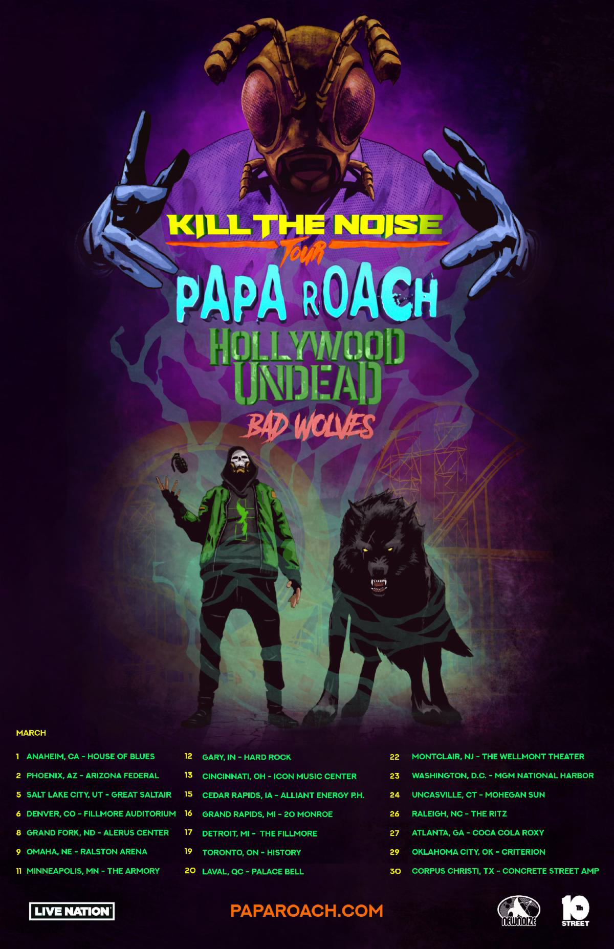 Papa Roach Announce North American ‘Kill The Noise’ Tour