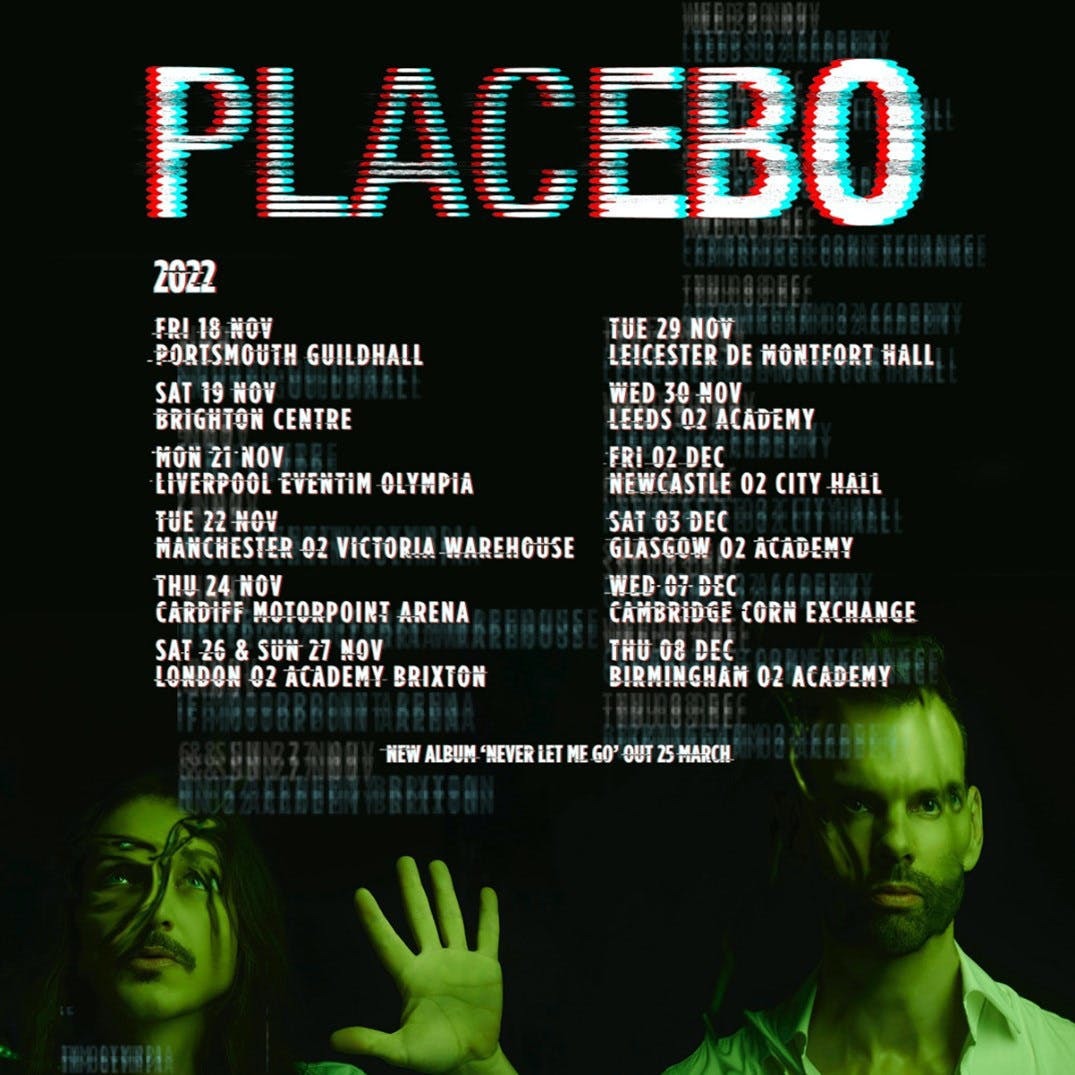 Placebo 2022 Tour dates