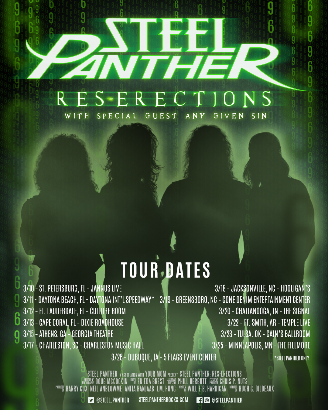 Steel Panther Res-Erections Tour