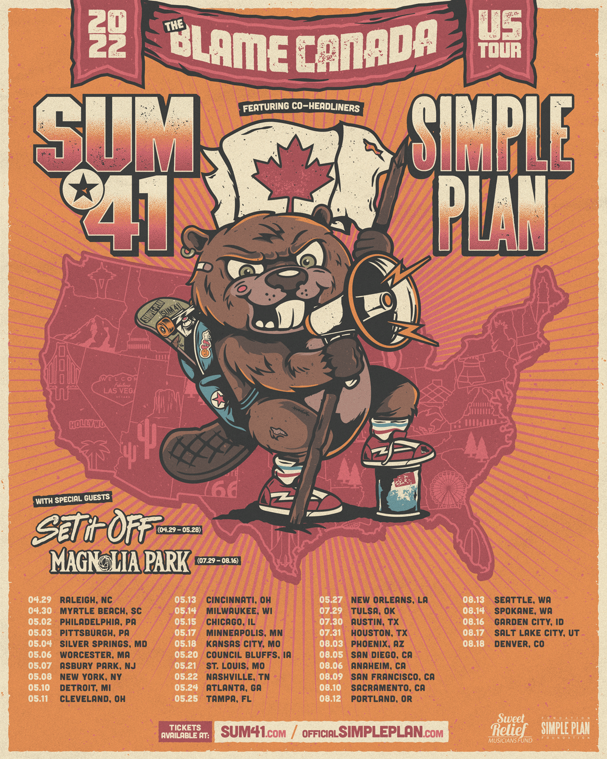 Sum 41 and Simple Plan - Blame Canada Tour
