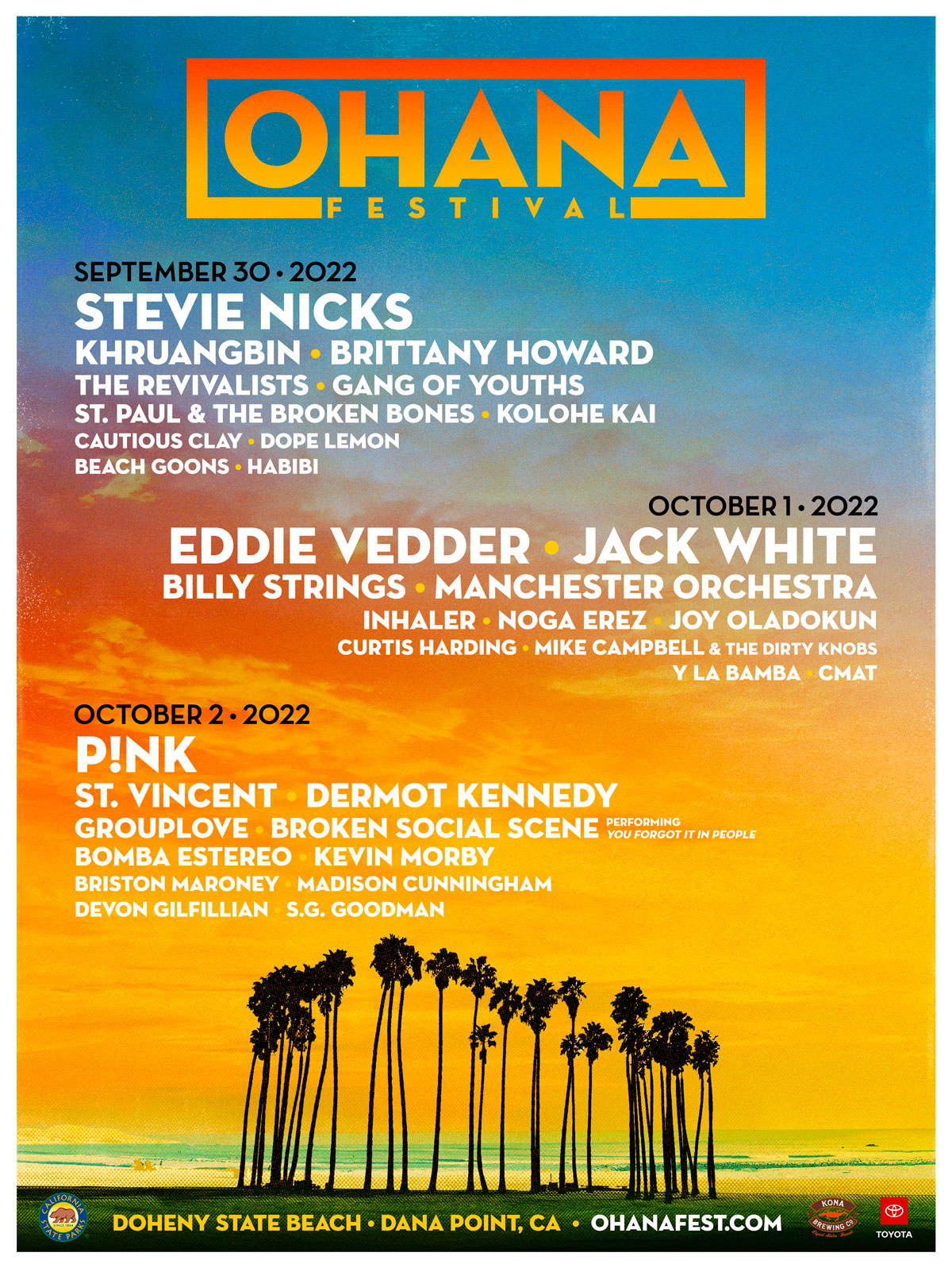 Ohana Festival 2022 lineup