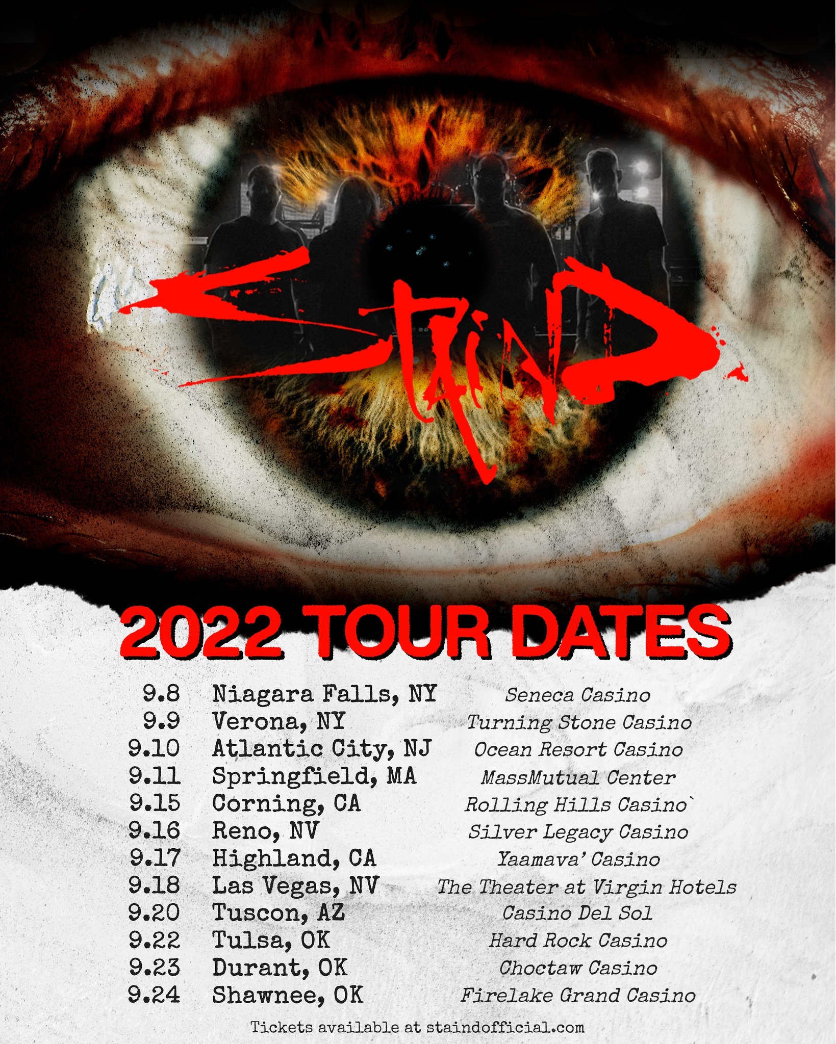 Staind 2022 Tour 