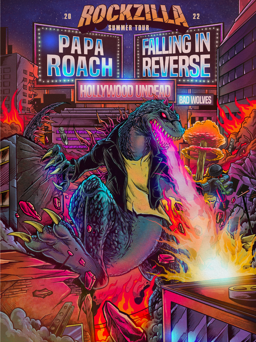FALLING IN REVERSE and PAPA ROACH Announce Dates For 'Rockzilla