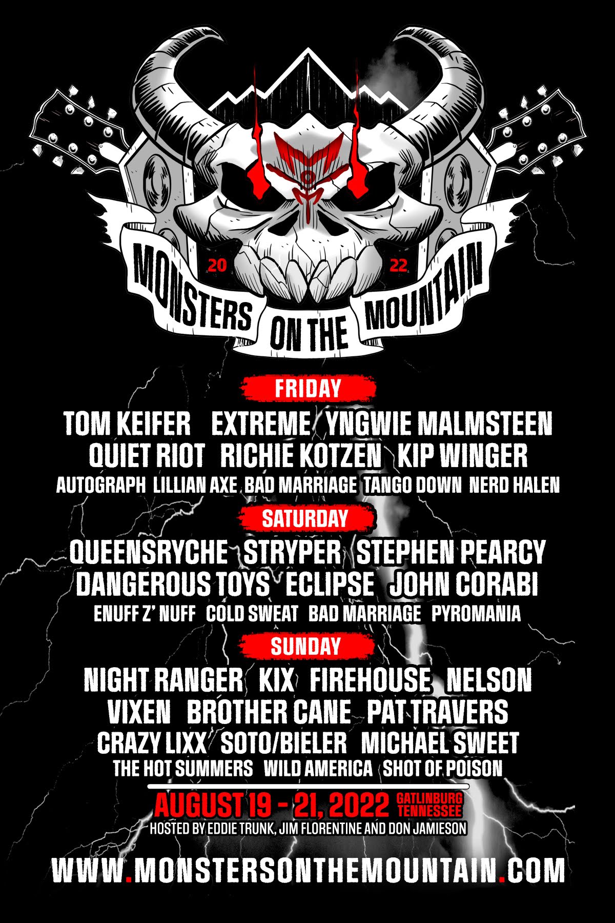 Monsters on The Mountain 2022 Festival Lineup