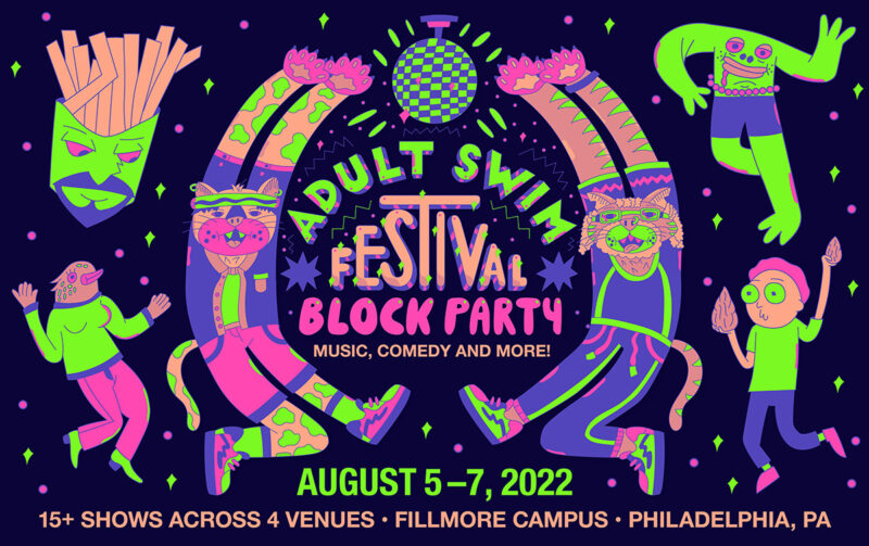 Adult Swim Festival Block Party 2022 - Festival Map