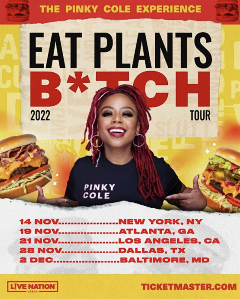 Pinky Cole Announces the “Pinky Cole Experience Tour” to Celebrate New Book “Eat Plants, B*tch”