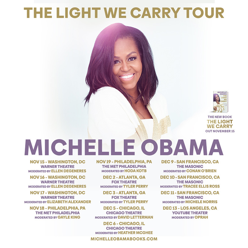 Michelle Obama The Light We Carry Tour 