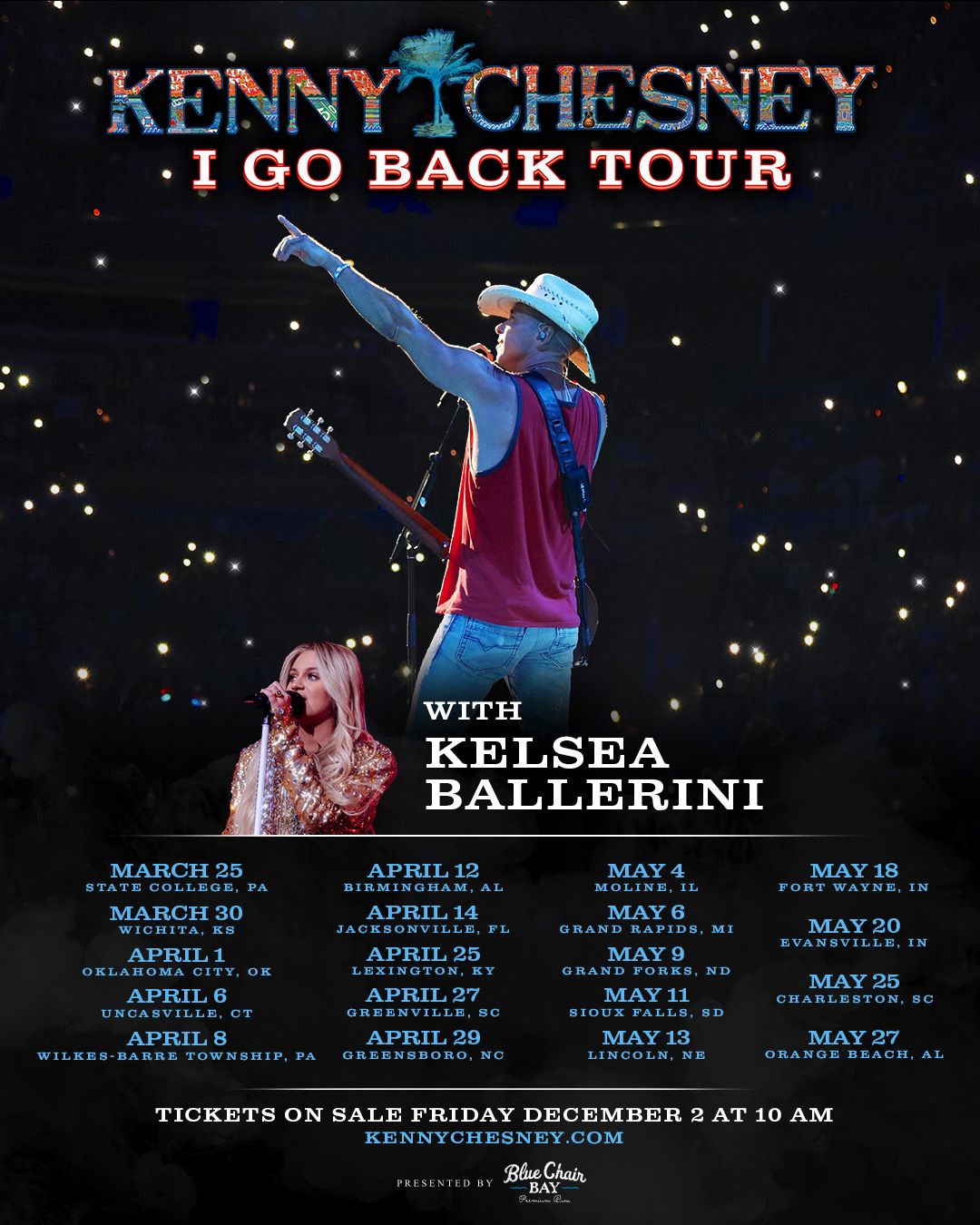 Kenny Chesney I Go Back Tour 2022 dates