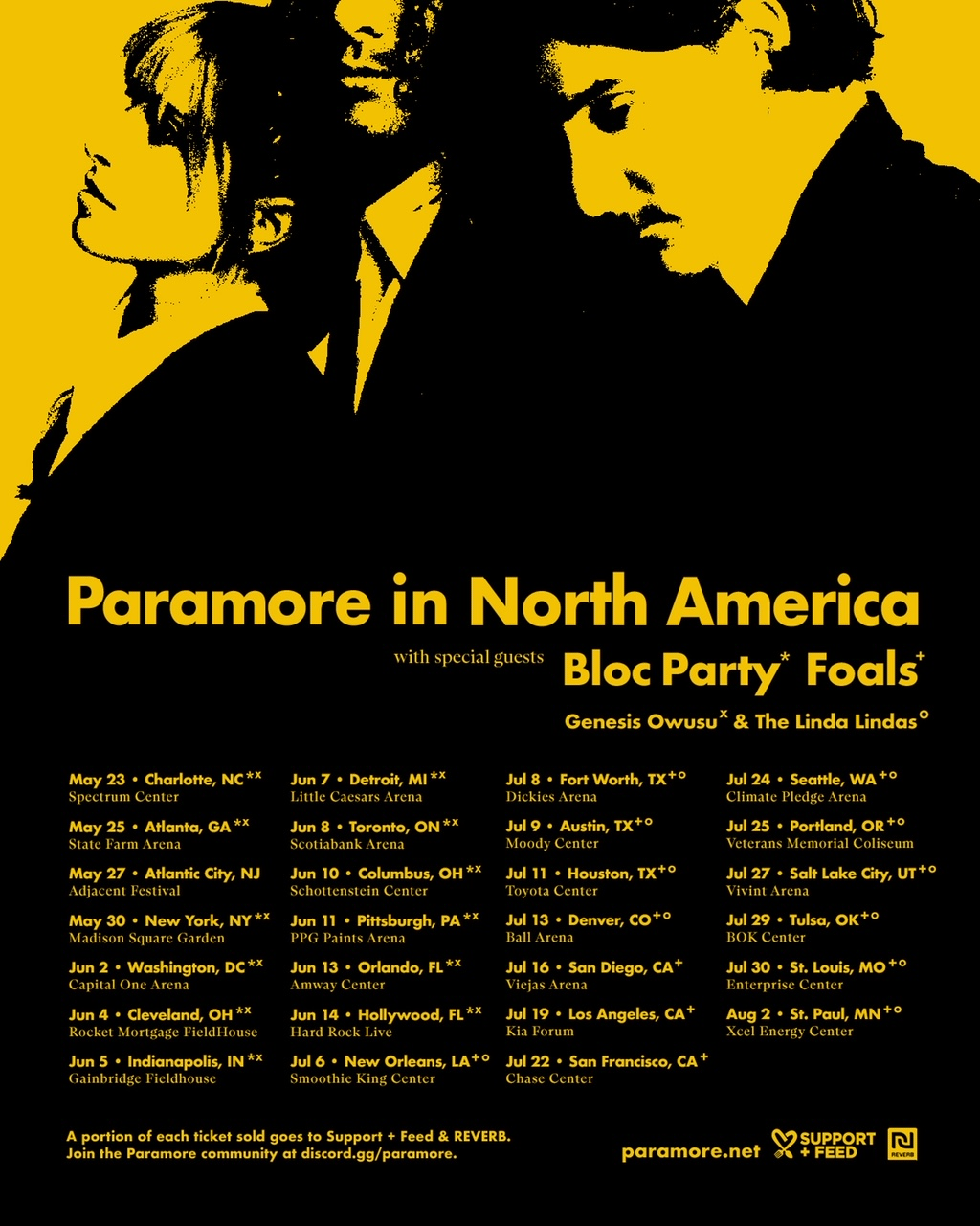 Paramore 2023 tour dates