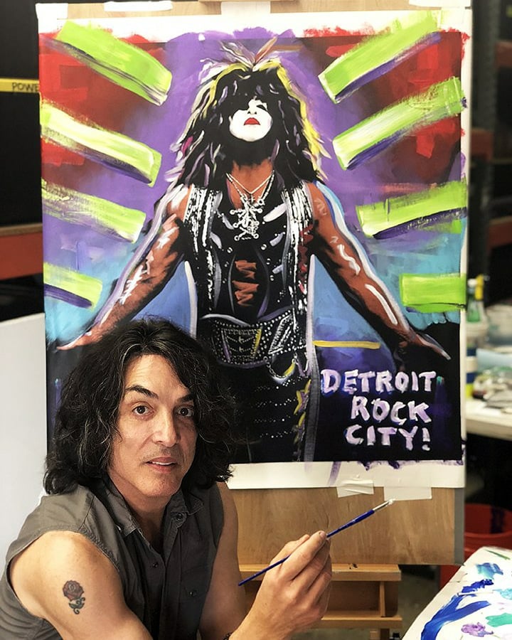 Paul Stanley working on "Detroit Rock City"