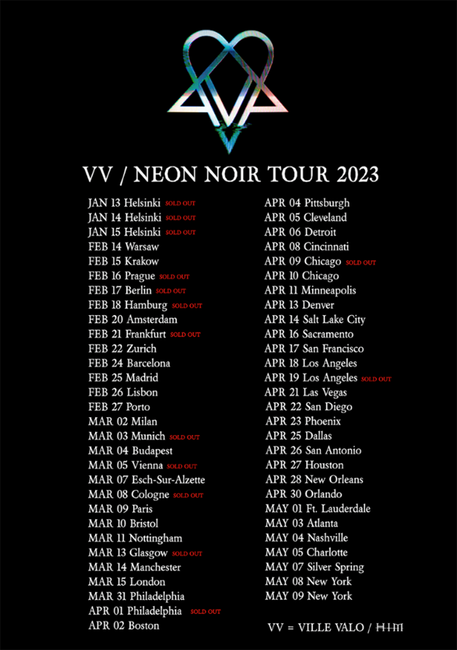 Ville Valo 2022 tour dates