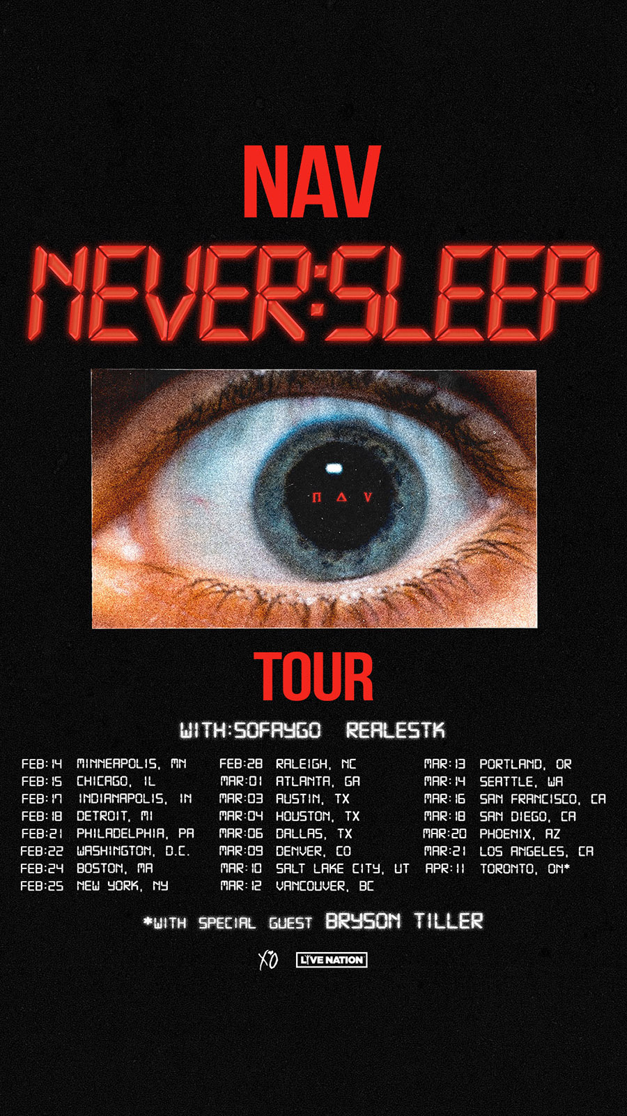 NAV - Never Sleep '23 Tour 