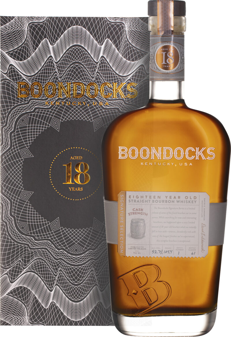 Boondocks 18 Year Old Signature Selection Bottle and Box - 2023