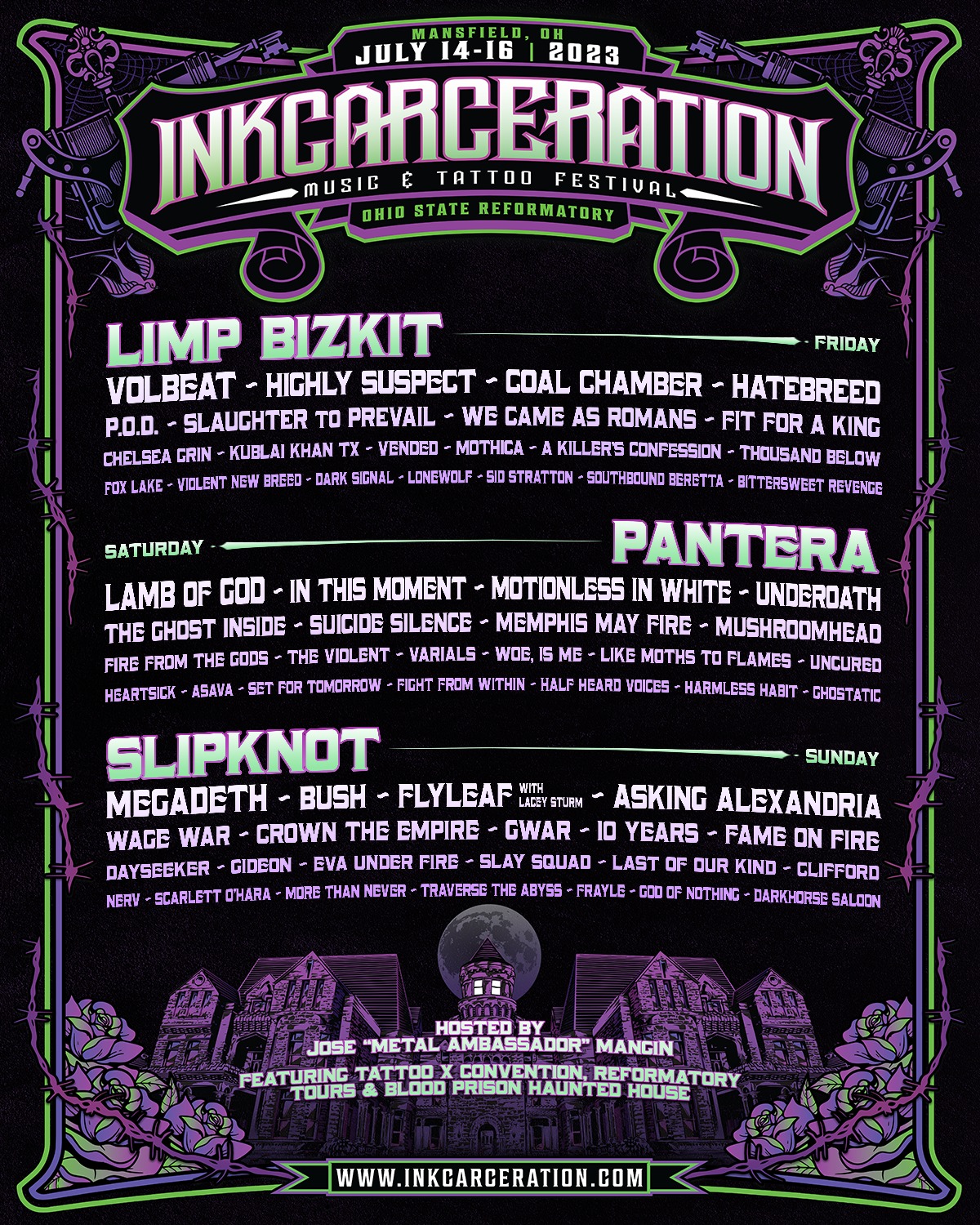 Inkcarceration Festival logo 2023