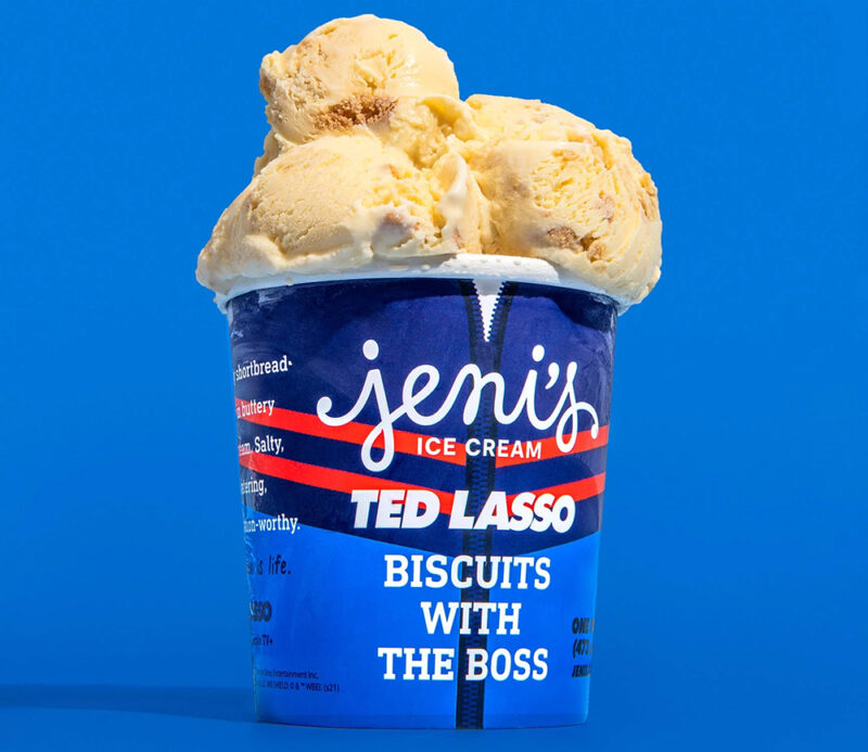 Jeni's Splendid Ice Creams X Ted Lasso - Biscuits With The Boss Ice Cream