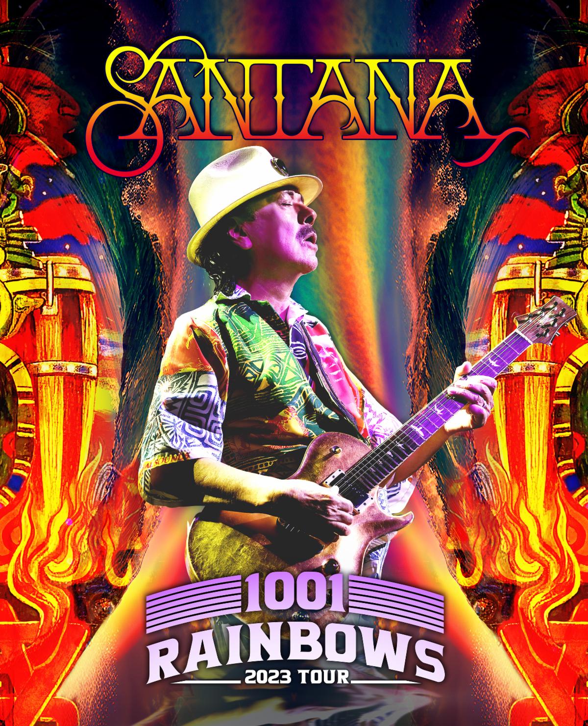 CARLOS SANTANA Announces "1001 Rainbows Tour" Summer 2023 Dates - Icon Vs. Icon
