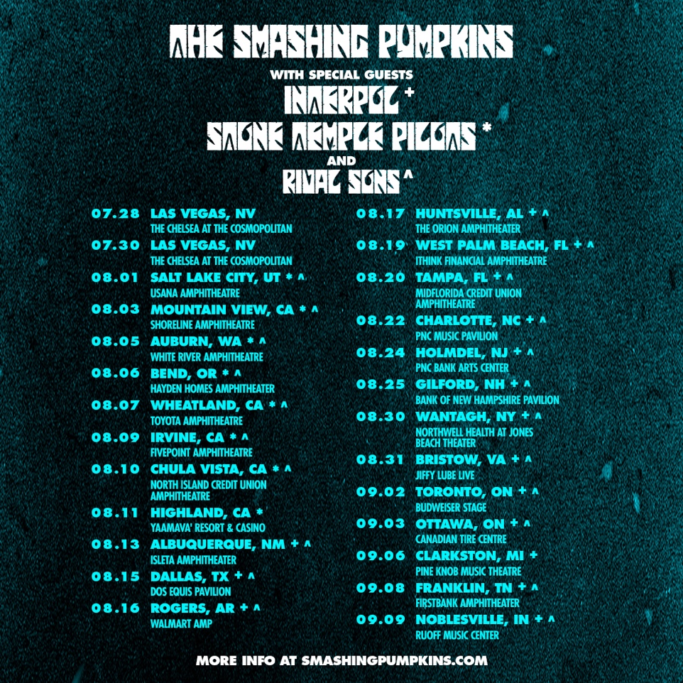 The Smashing Pumpkins 2023 tour