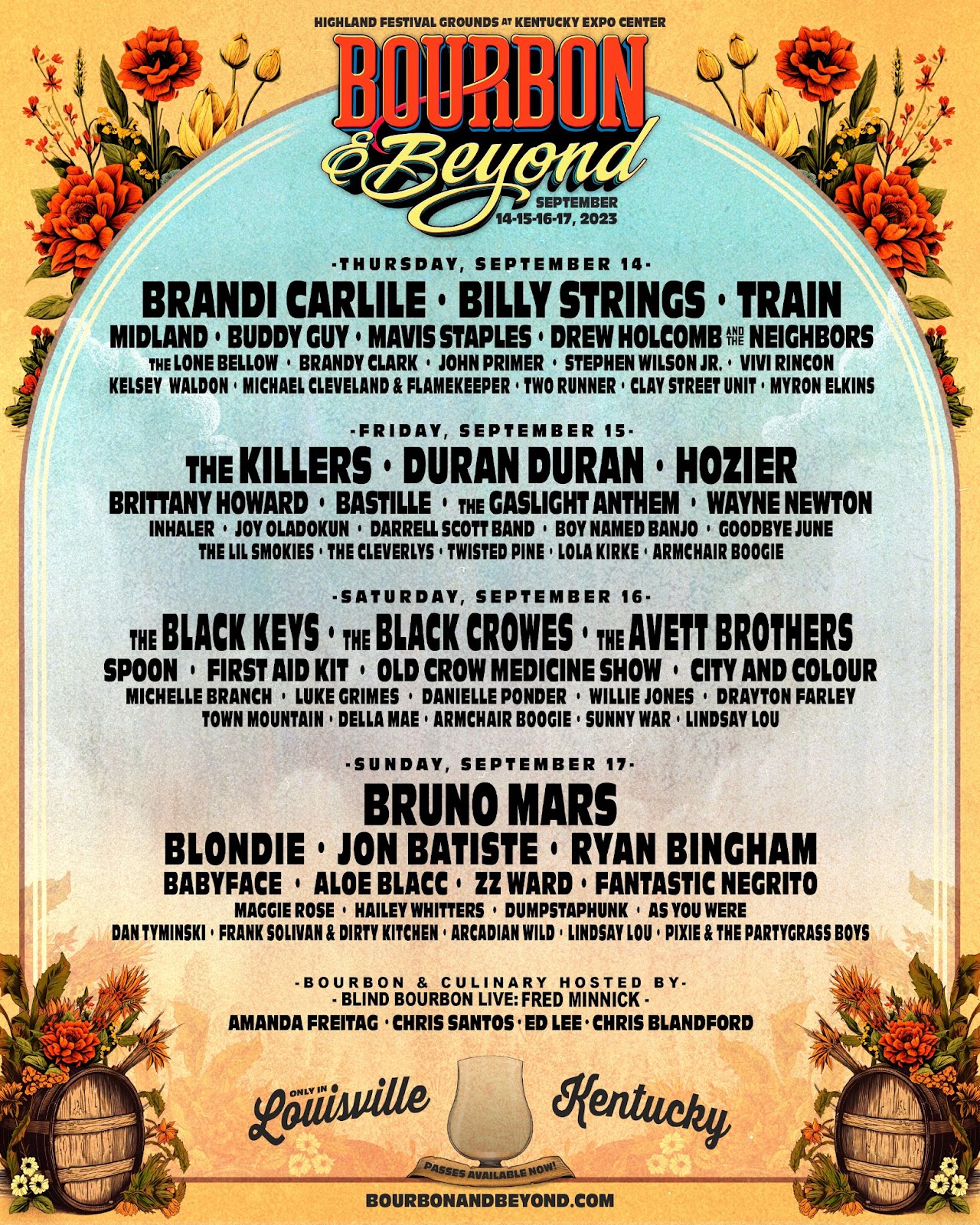 BOURBON & BEYOND Announces Culinary and Bourbon Lineup Icon Vs. Icon