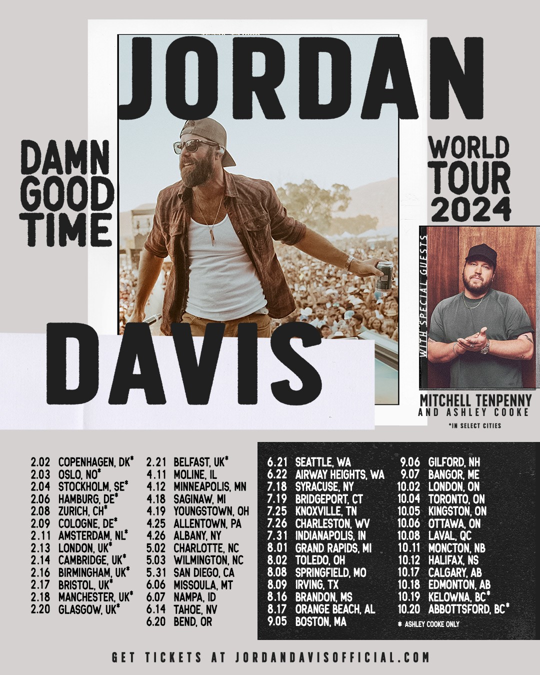 Jordan Davis Damn Good Time Tour