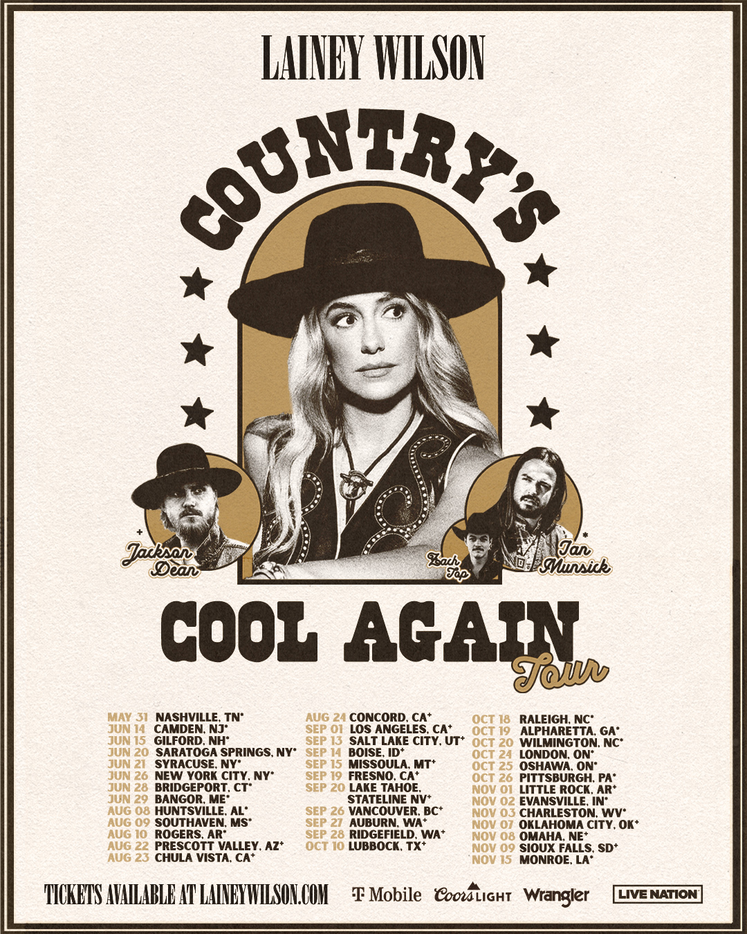 Lainey Wilson Country's Cool Again Tour