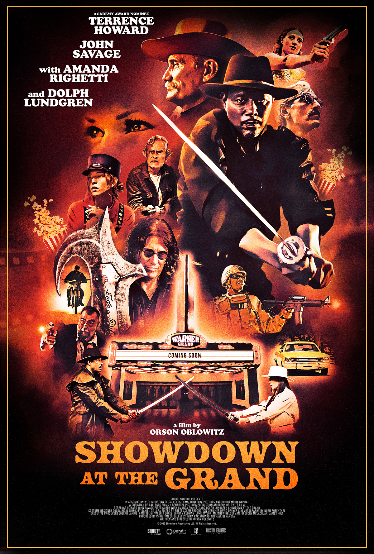 Written and Directed by Orson Oblowitz, 'Showdown at The Grand' is sure to resonate with fans of action cinema and cult film.