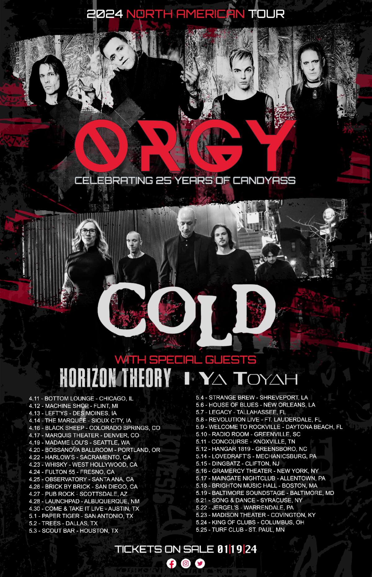 Orgy and Cold - 2024 Tour