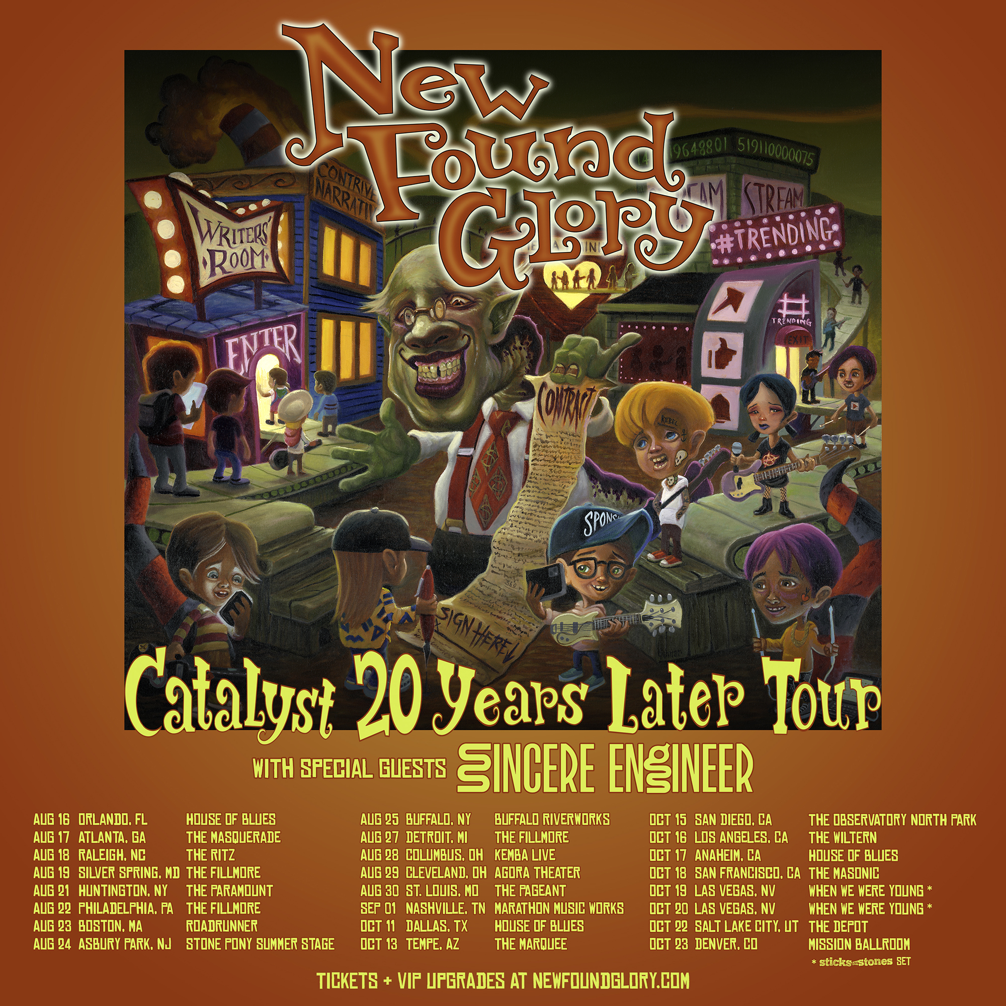 New Found Glory To Celebrate Iconic Album Catalyst With the 'Catalyst 20 Years Later Tour'