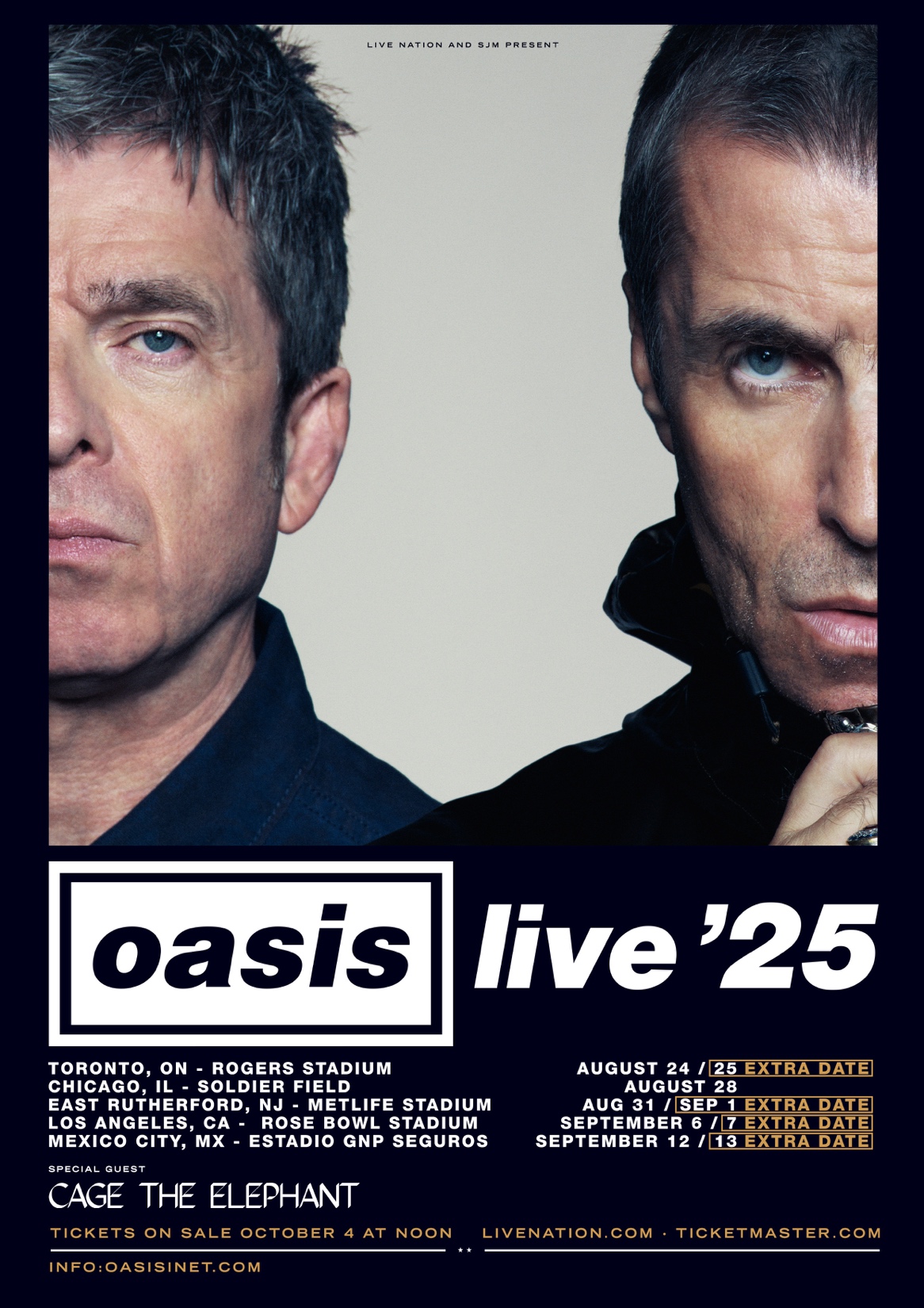 OASIS Adds Four New North American Dates To 'OASIS LIVE '25
